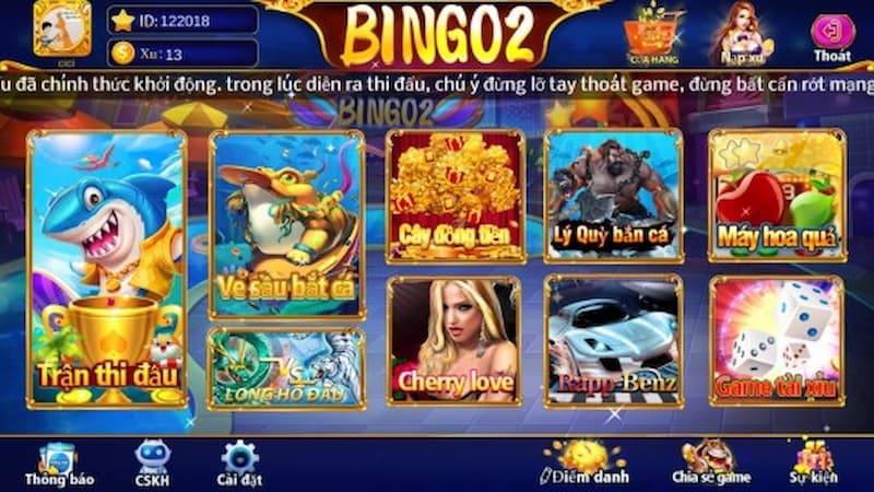 Điểm danh những trò chơi độc lạ chỉ có tại cổng game bắn cá Bingo 2